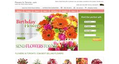 Desktop Screenshot of flowersintoronto.com